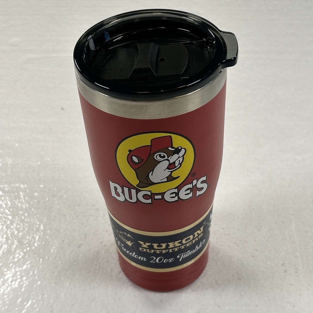 Buc-ees Yukon Outfitters Freedom 20oz Tumbler Red Stainless Steel Insulated Mug